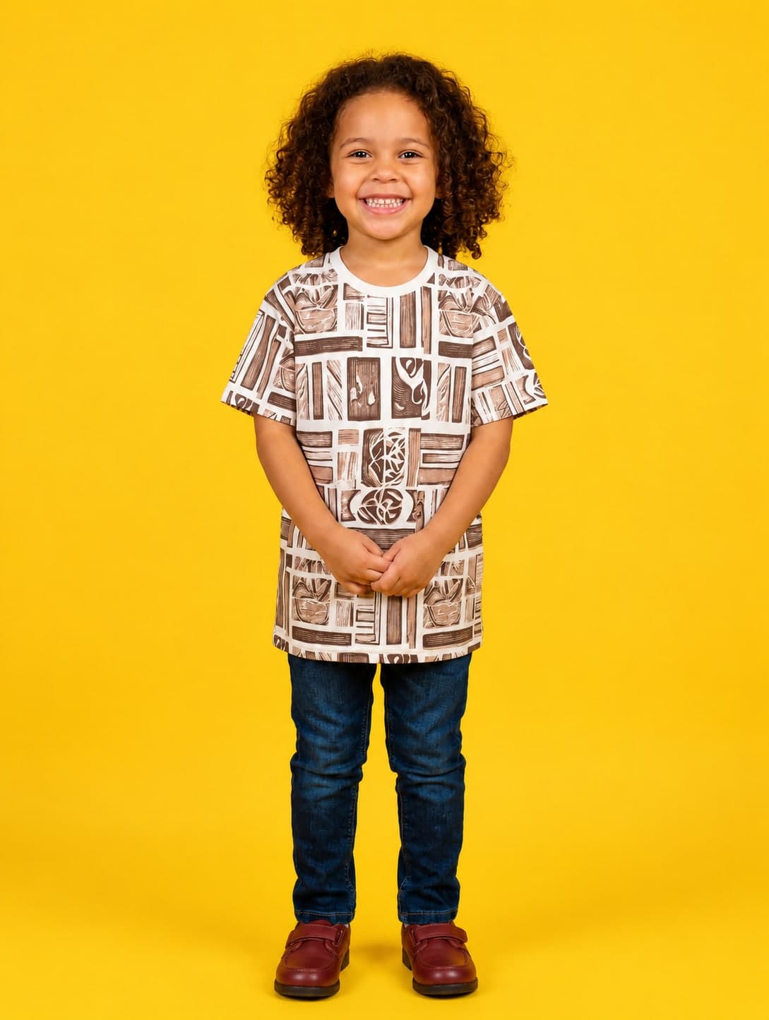 Block print Tee